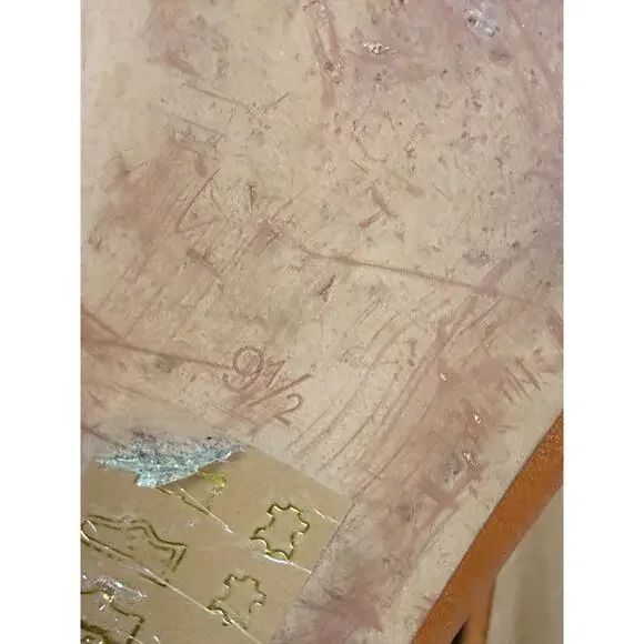 Madewell Camel Leather Remi Flats Mules Slides 9.5 l Brown Tan English Saddle - Picture 10 of 11